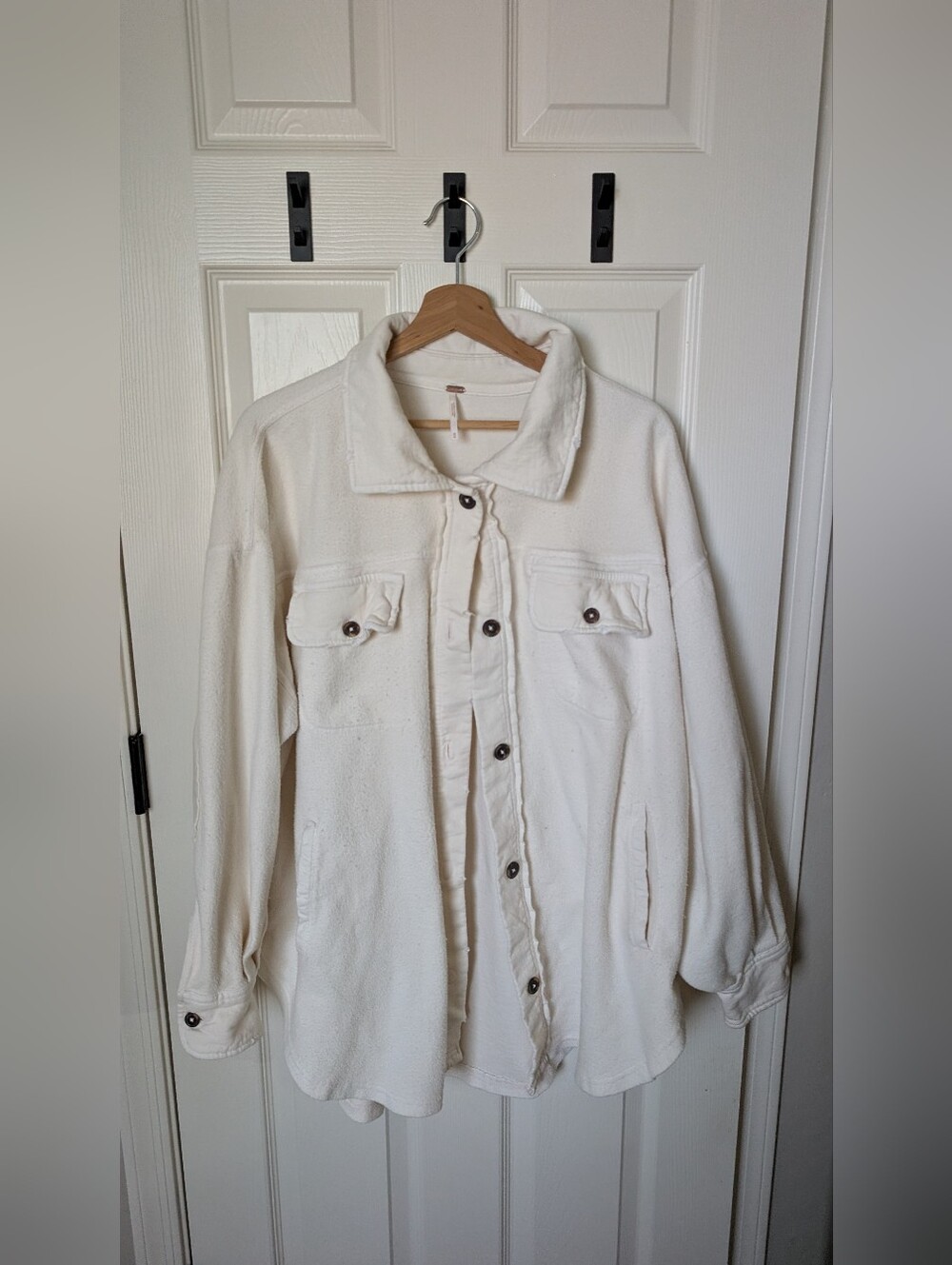 Free People Ruby Fleece Shacket, MEDIUM - Picture 2 of 4